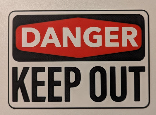 Türschild "DANGER - KEEP OUT"