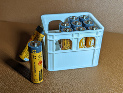 Ordnung mit Bierkasten-Charme: Praktische Batterie-Aufbewahrung zum Verlieben!